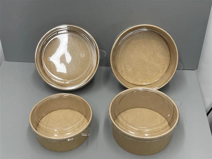 Kraft Paper Bowl with Pet Lid
