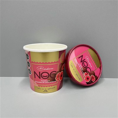 Sjajna papirnata čaša za sladoled od 12 oz s UV ispisom